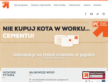 Tablet Screenshot of pewnycement.pl
